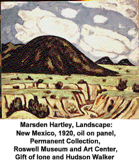Marsden Hartley, Landscape: New Mexico, 1920